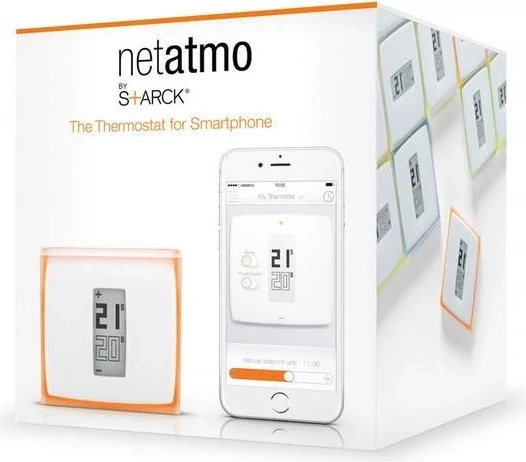 Pametni termostat Netatmo, upravljanje ogrevanja, bel