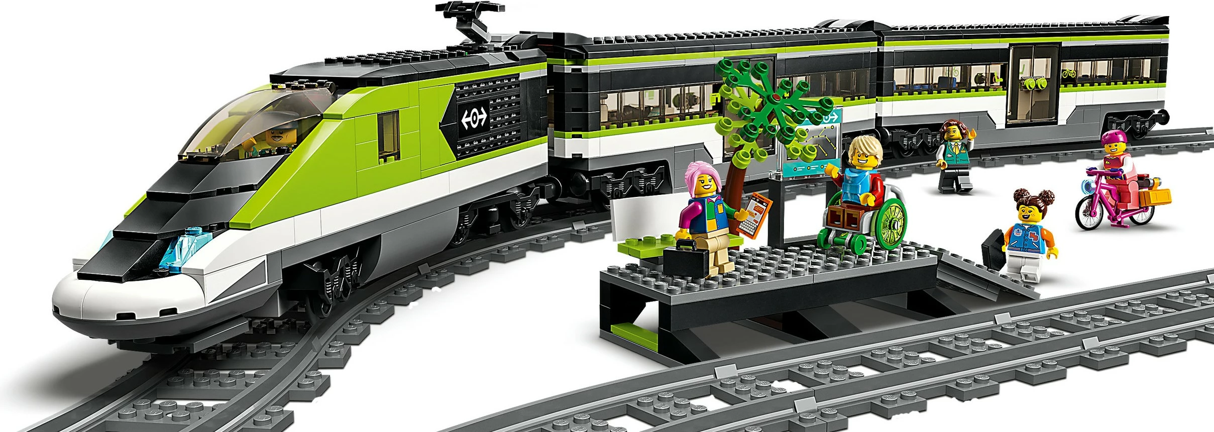 Set gradnje železniški potniški vlak LEGO City Express, 7+, plastika, 764 delov, večbarven