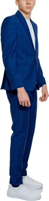 Moški kostim Mulish, svetlo moder