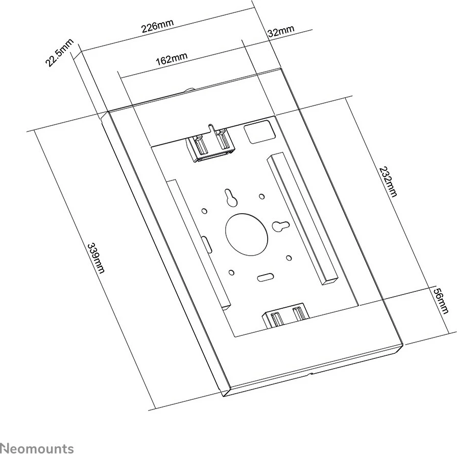 Stenski nosilec za tablico Neomounts WL15-650WH1, 9,7–11 in, jeklo, bel Stenski nosilec za tablico Neomounts WL15-650WH1, 9,7–11 in, jeklo, bel