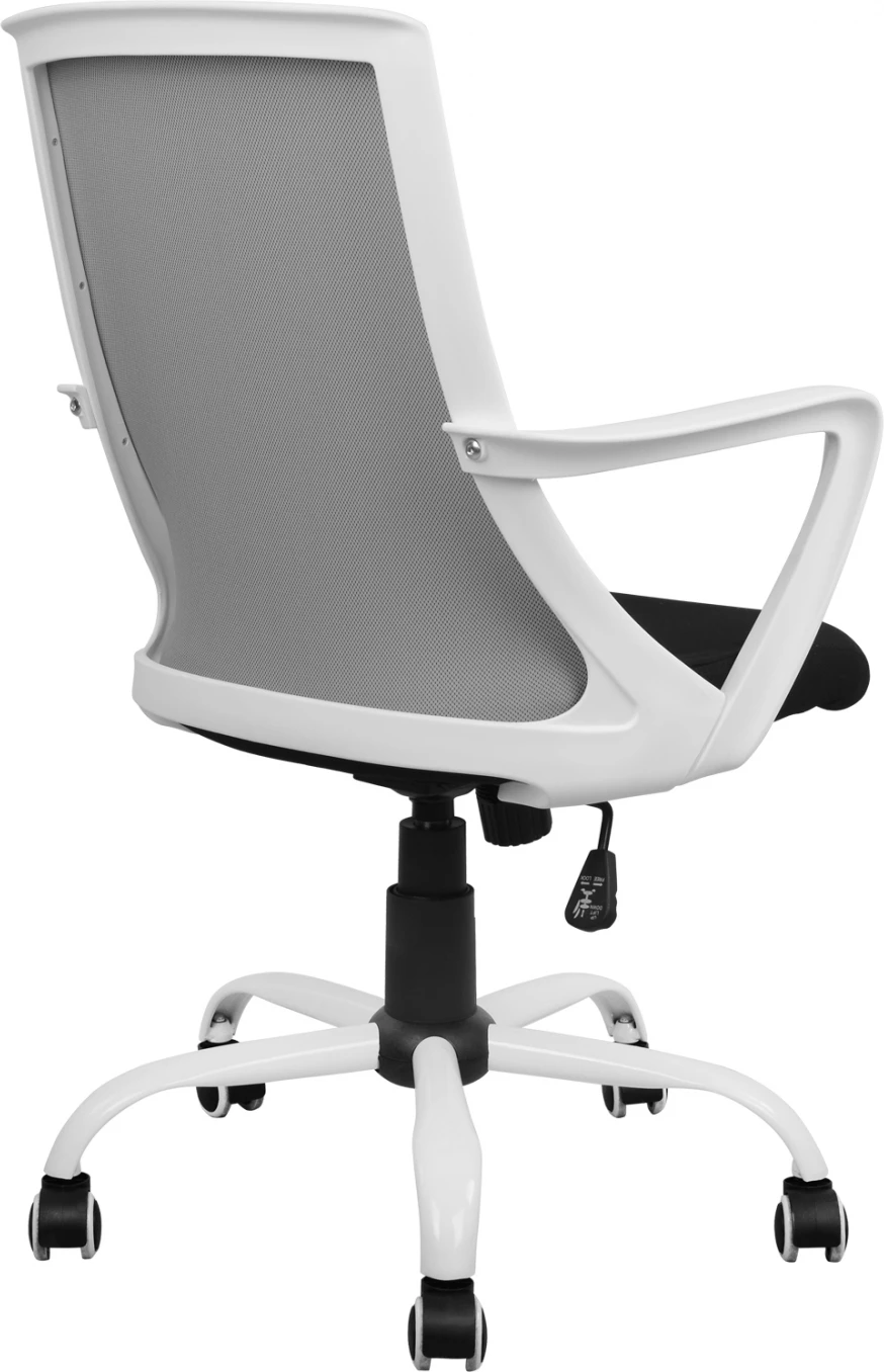 Pisarniški stol FH1053.21 siva z mrežo in kovinsko osnovo 58x59x103 cm