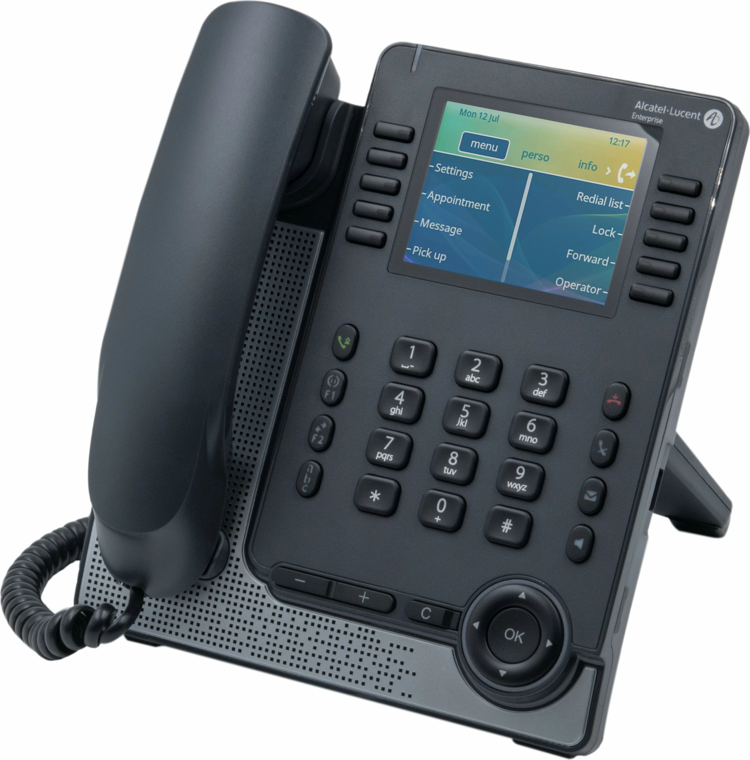 IP telefon, Alcatel ALE-30h, zaslon 3,5", USB-A/USB-C, siv