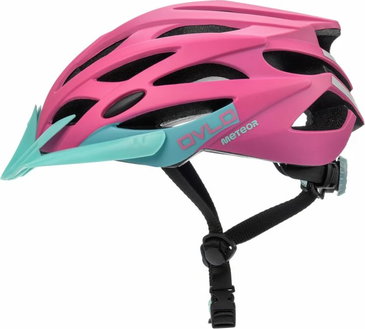 Kolesarska čelada za ženske, Meteor, rožnata