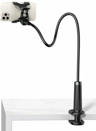 Pasivni nosilec za telefon Ugreen 80906, 90 cm, s sponko, črn