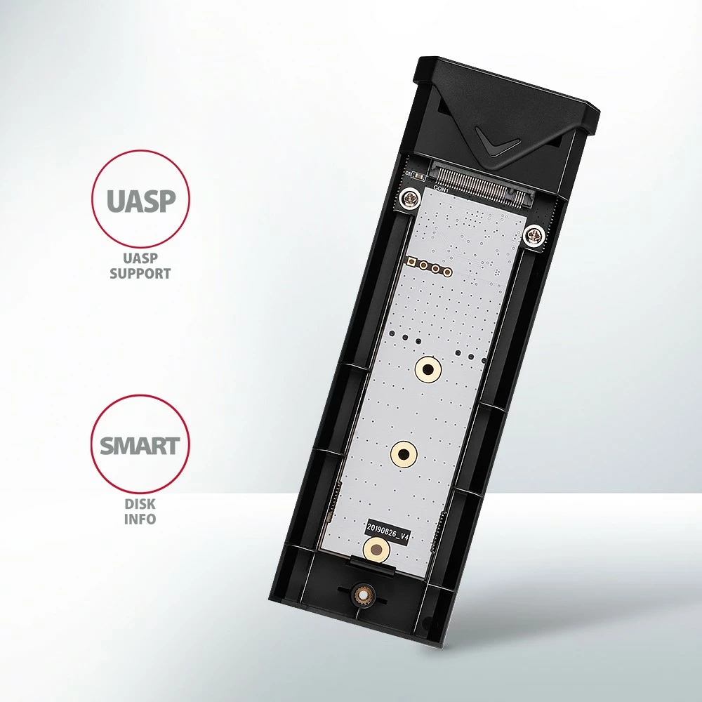 Zunanja ohišje za M.2 NVMe SSD AXAGON EEM2-UB2, USB-C 3.2 Gen 2, črno Zunanja ohišje za M.2 NVMe SSD AXAGON EEM2-UB2, USB-C 3.2 Gen 2, črno