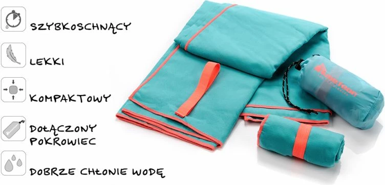 Brisača Meteor XL, 110 x 175 cm, črna