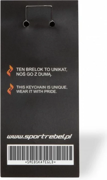 Obesek za ključe iz jekla Sportrebel Skate, srebrn