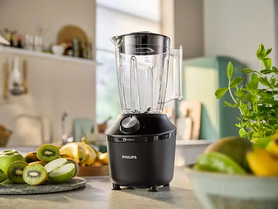 Mešalnik ProBlend Crush Tech Philips 3000 series HR2291/01, 600 W, 2 L, črn Mešalnik ProBlend Crush Tech Philips 3000 series HR2291/01, 600 W, 2 L, črn