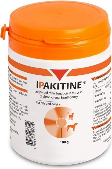 Dopolnilo za ledvice za pse in mačke Ipakitine Vetoquinol, 180 g