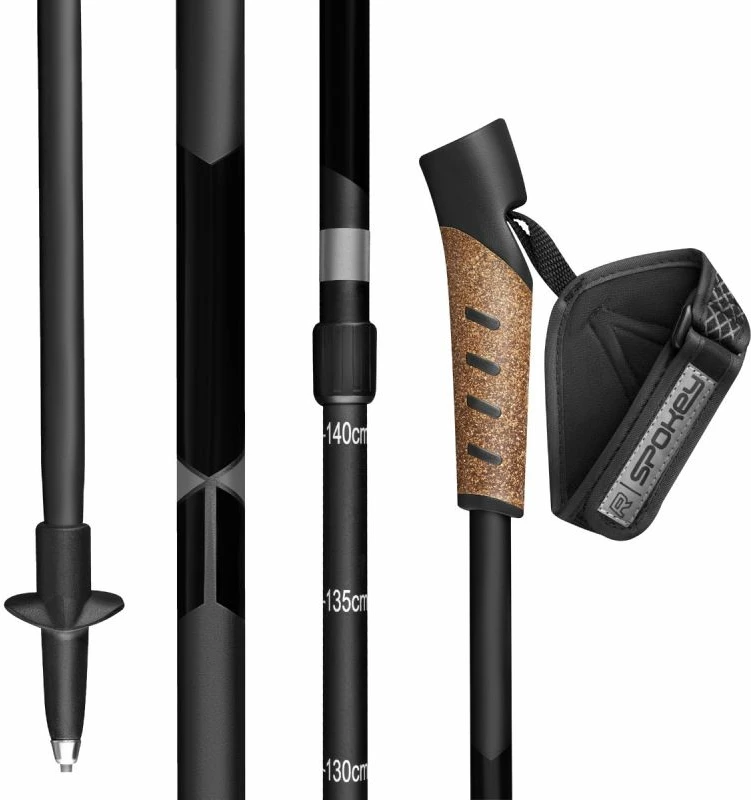 Nordic walking palice Spokey, črne