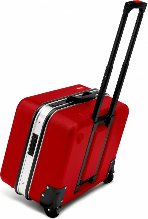 Kovček za orodje Knipex 98 99 15, ABS/aluminij, 2 predelka, črno/rdeč