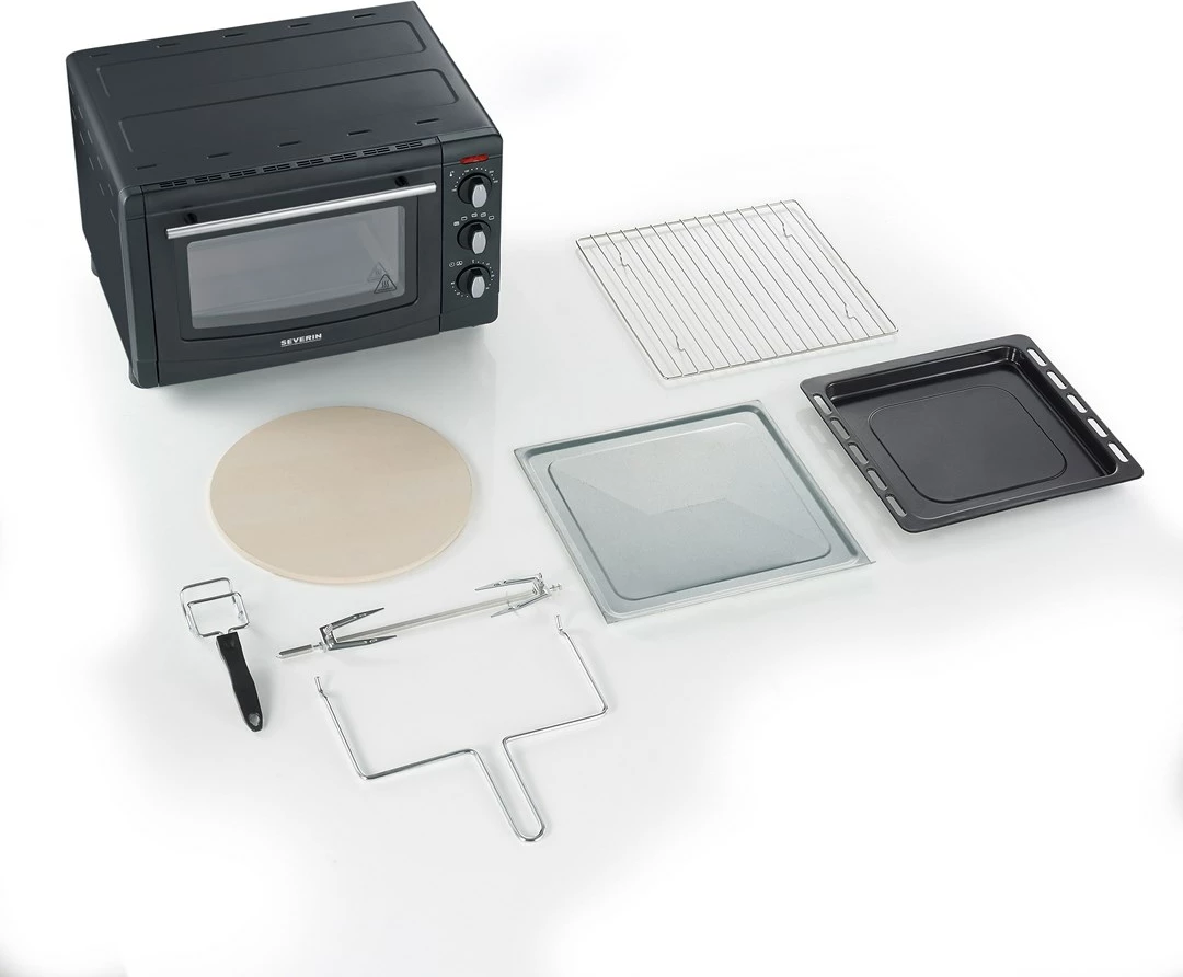 Mini pečica SEVERIN TO 2068, 20 L, 1500 W, črna Mini pečica SEVERIN TO 2068, 20 L, 1500 W, črna