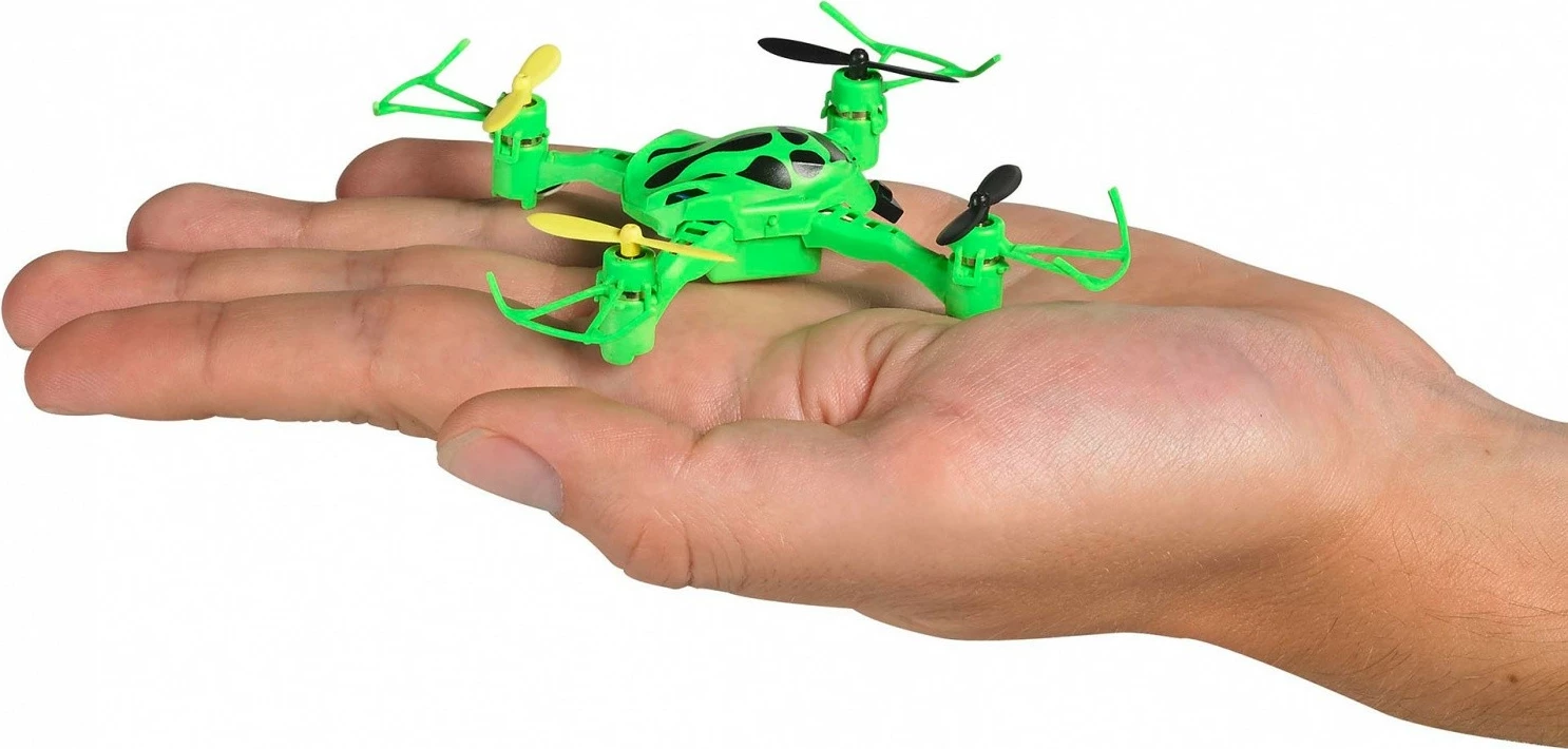 Majhen plastičen dron z daljinskim upravljalnikom, črno-zelene barve, Revell RC Froxxic