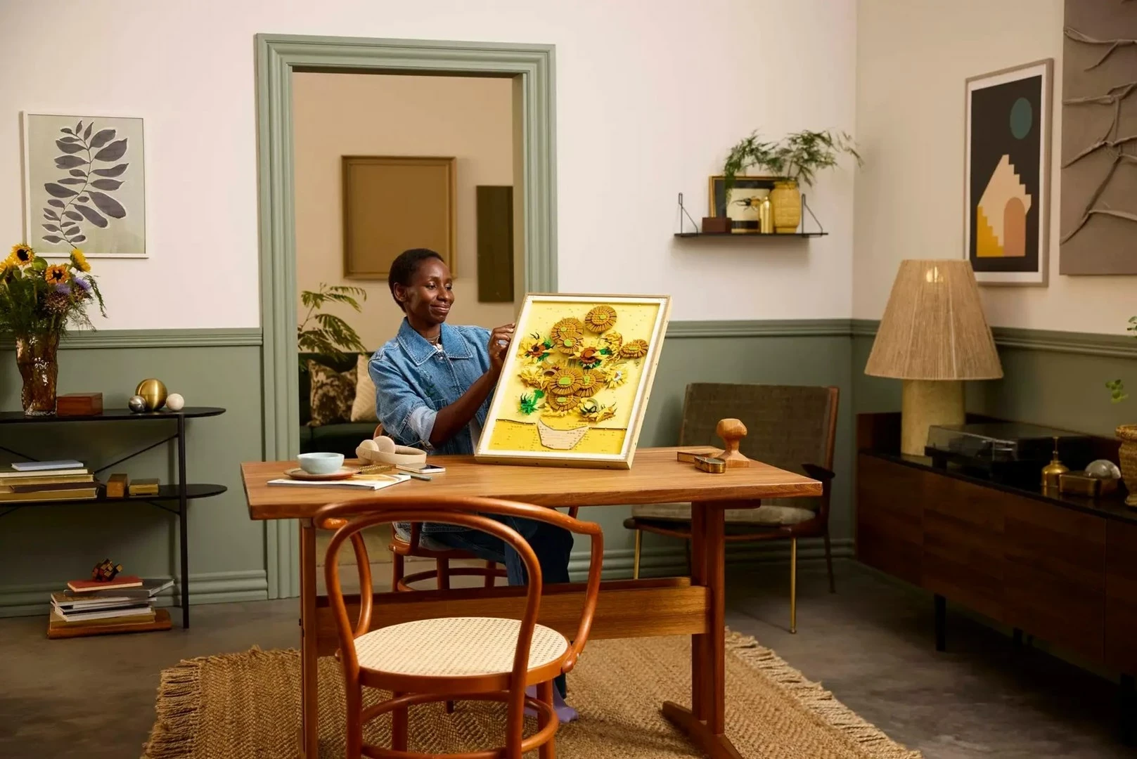 Mozaik umetnost Vincent van Gogh Sončnice 31215, LEGO ART set za odrasle