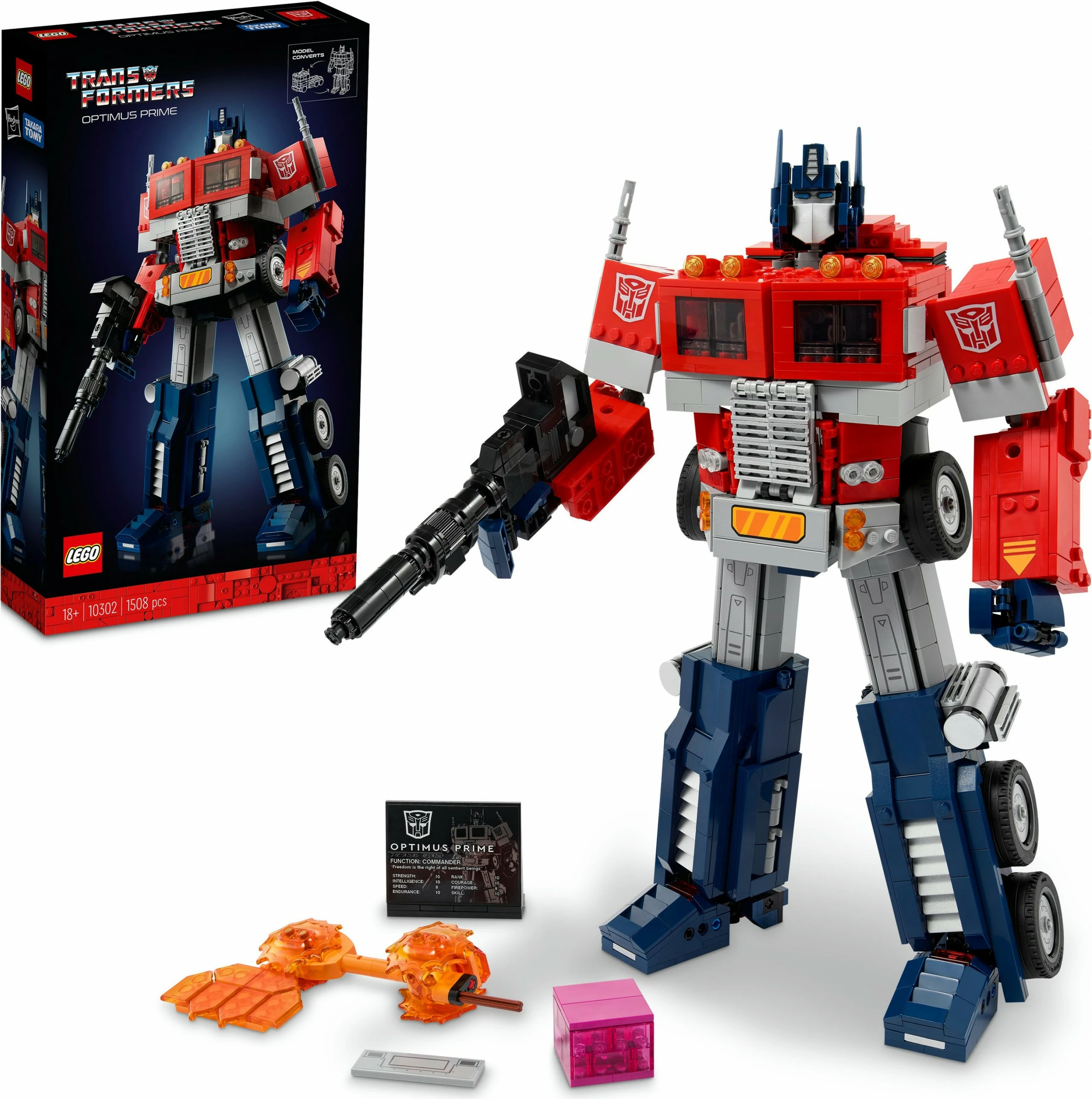 Set gradnje Optimus Prime, 1508 kosov, večbarven – LEGO ICONS
