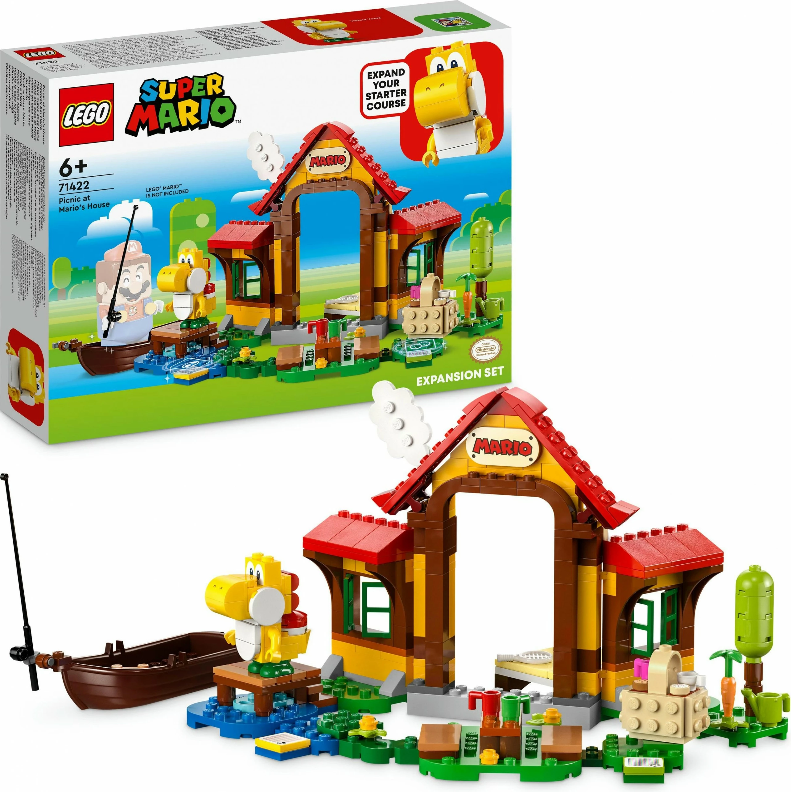 Set za sestavljanje LEGO Super Mario, Piknik pri Mariovi hiši, 259 kosov, večbarven