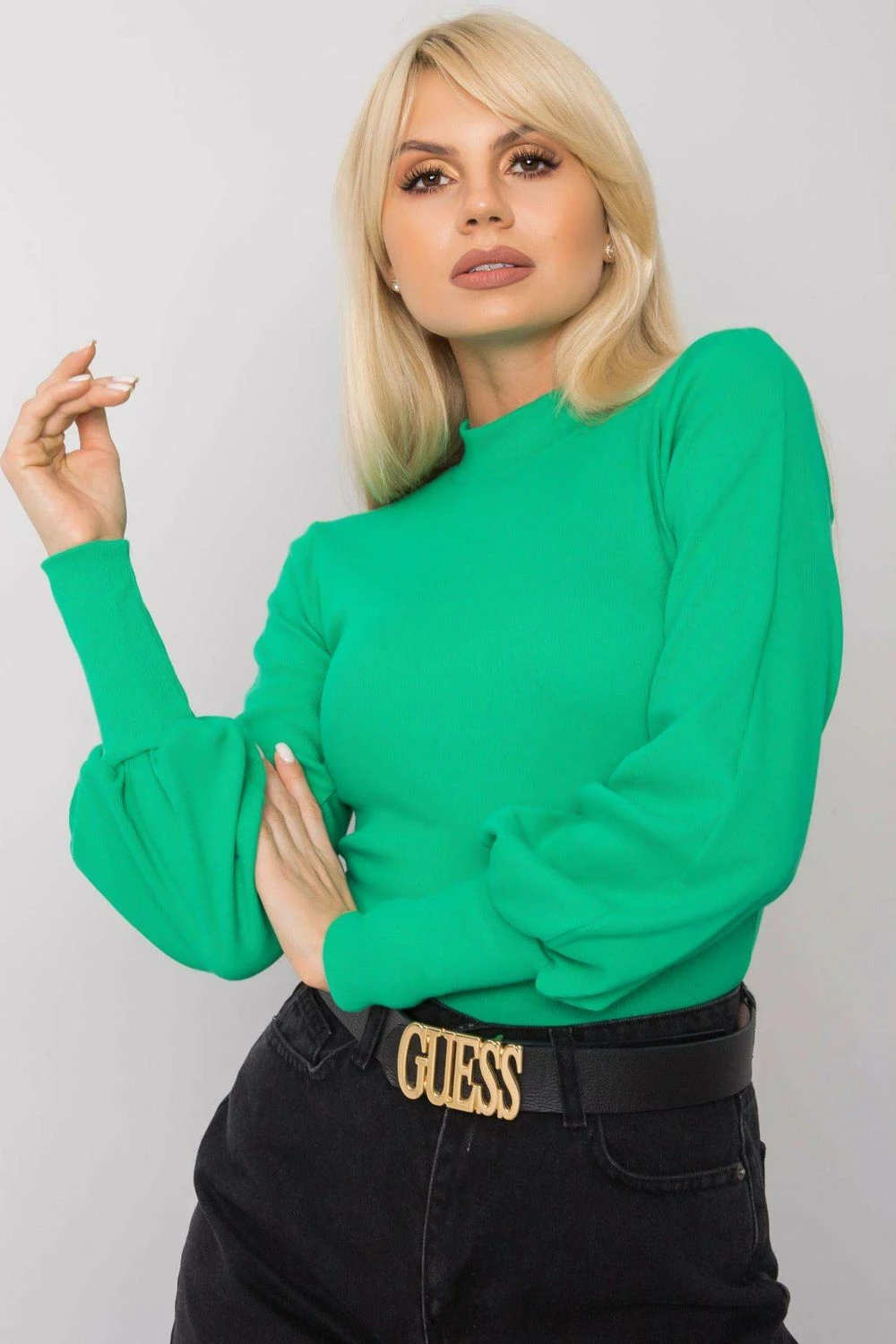 Elegantna bluza Rue Paris model 168199, zelena