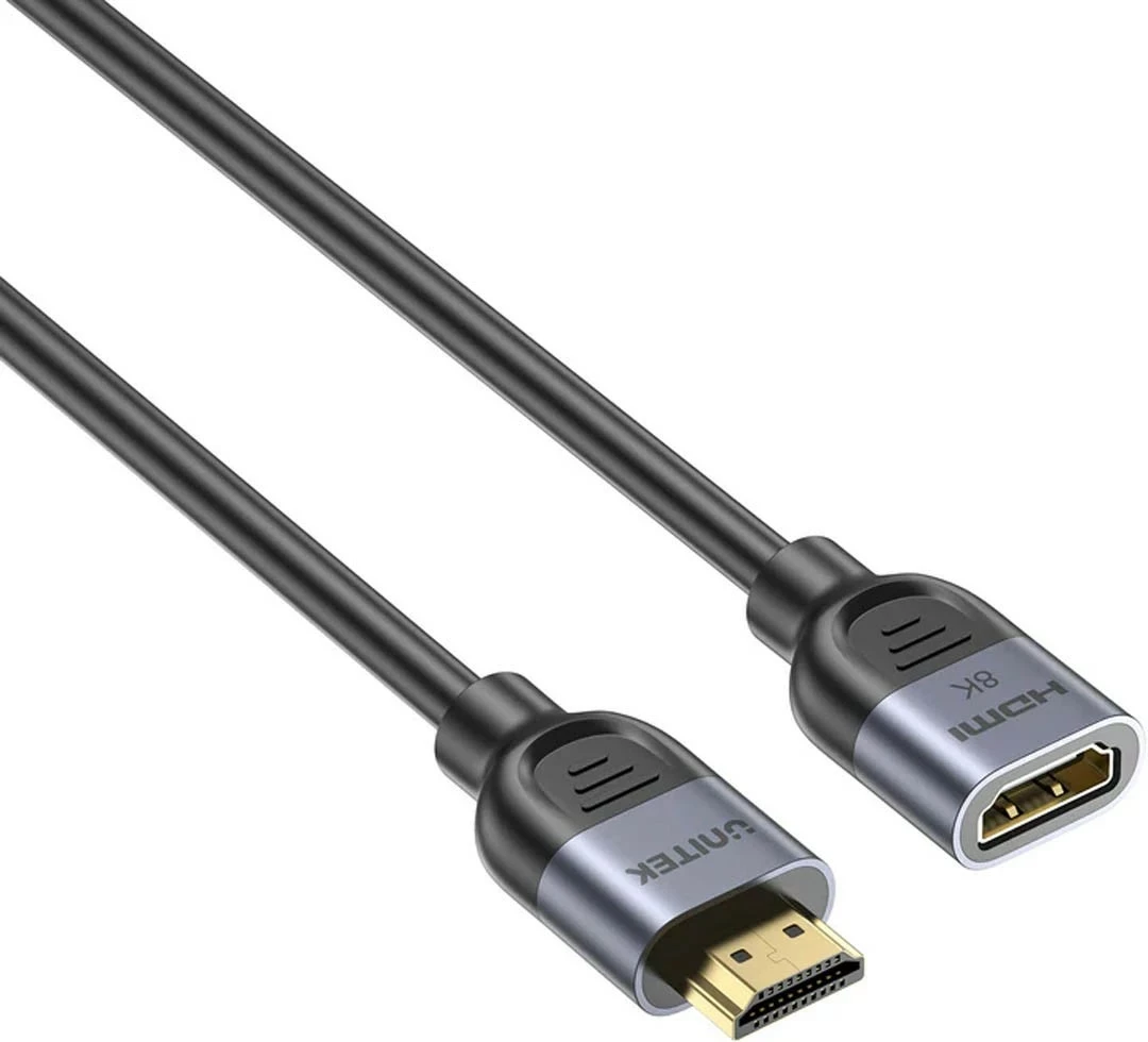 Zvočni/Video podaljšek HDMI Unitek 2.1, 8K 3 m, srebrno-črn
