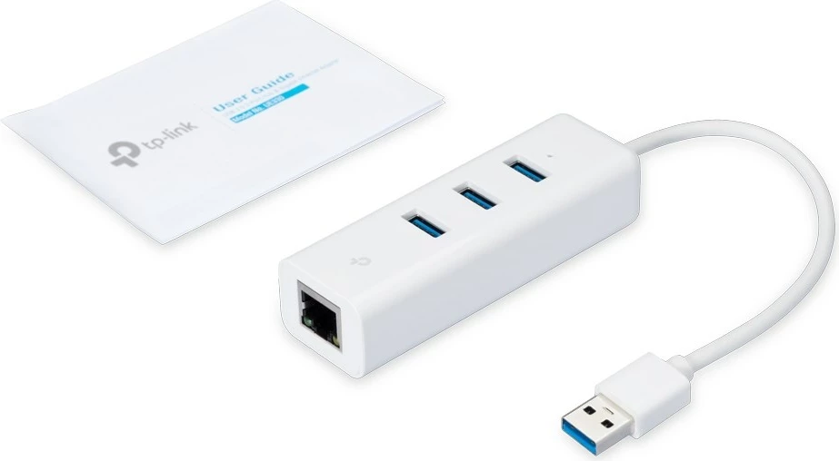 Razširitveni USB z Ethernetom TP-LINK UE330, USB Type-A 3.2, bel