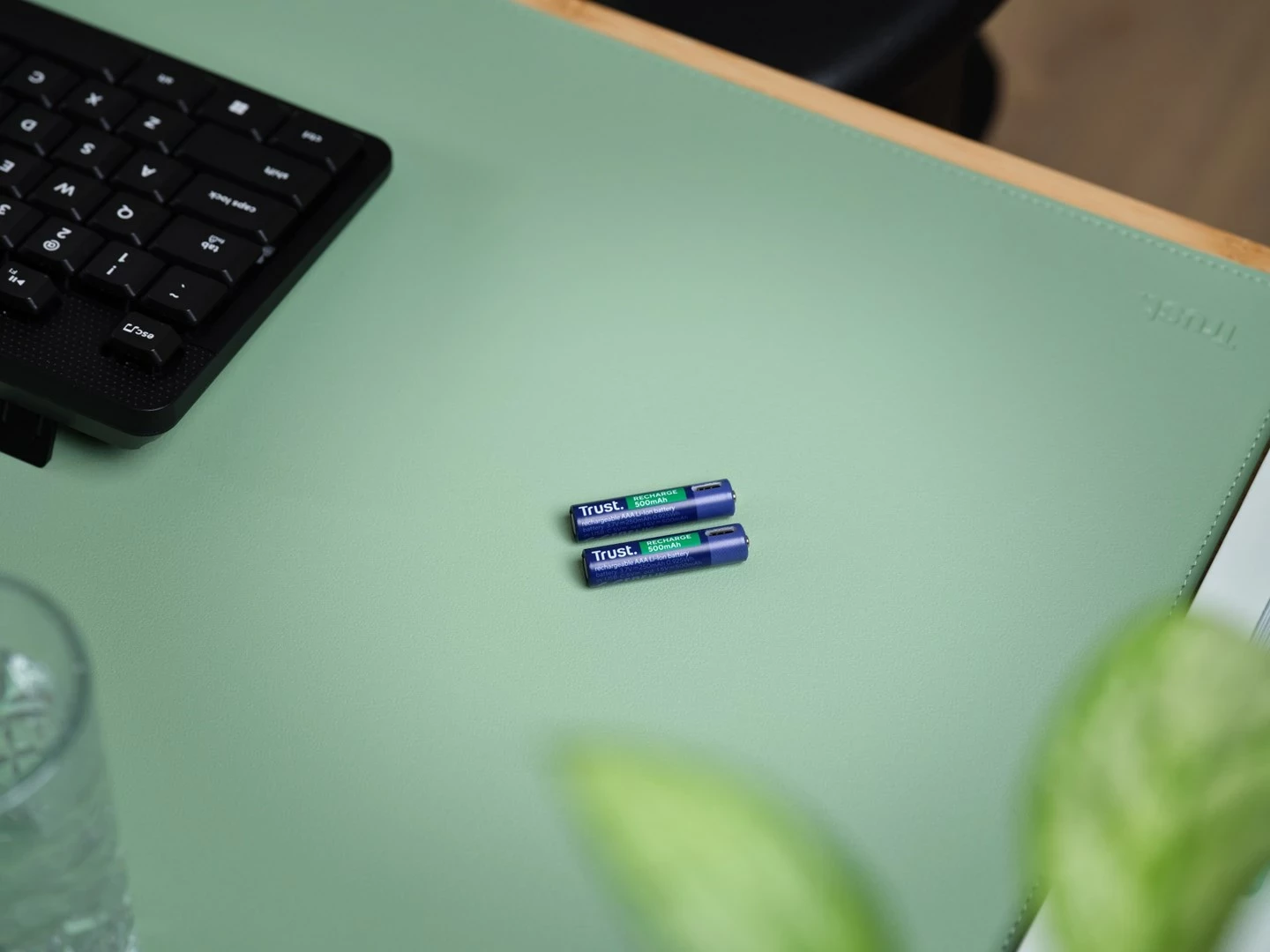 Polnilne baterije AAA 500 mAh, zelene, Trust 25585, 2 kosa