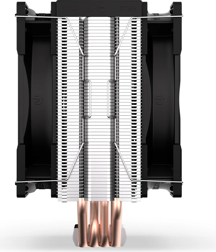 Hladilnik procesorja, Endorfy Fera 5 Dual Fan, EY3A006, 2 ventilatorja, 12 cm, za socket Intel/AMD, črn