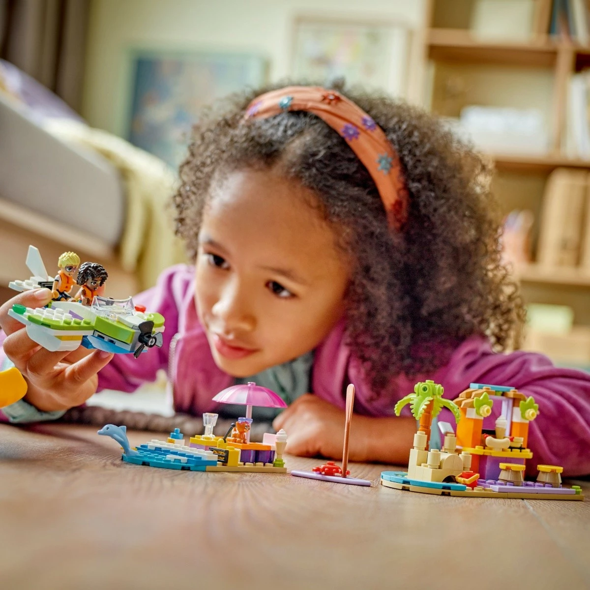 Kreativni plažni kovček LEGO Friends 42672, 188 delov, plastika