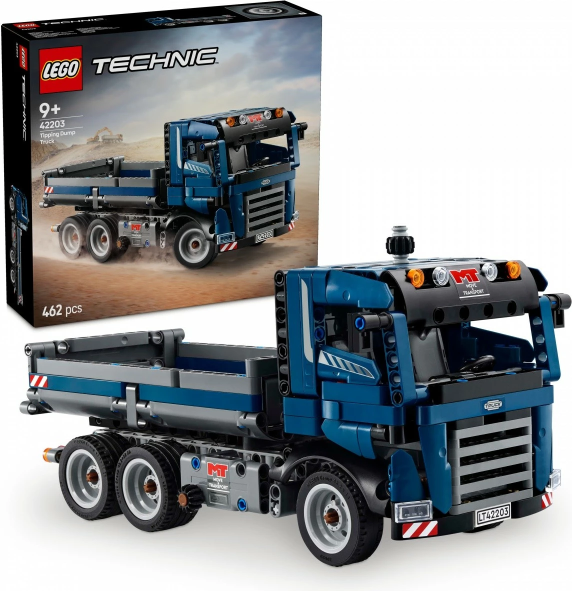 Nakladalni tovornjak LEGO Technic Tipper Truck 42203, 462 kosov, moder