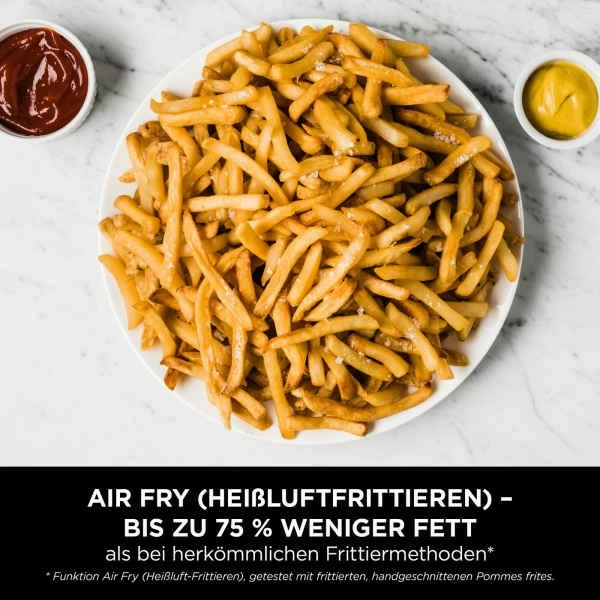 Air fryer Ninja Foodi AF200EU, 7,6 L, 2 košari, 2400 W, črn