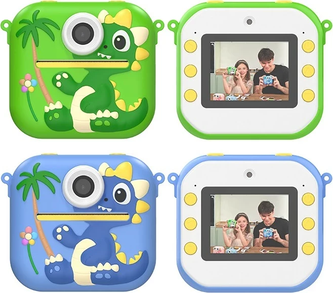 Fotoaparat, 48 MP, takojšnje tiskanje, 13 dodatkov, bel, Tracer DinoCam