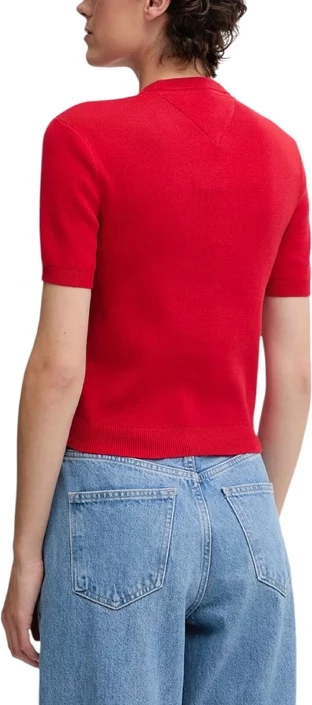 Rdeča majica Tommy Hilfiger Jeans, ženska