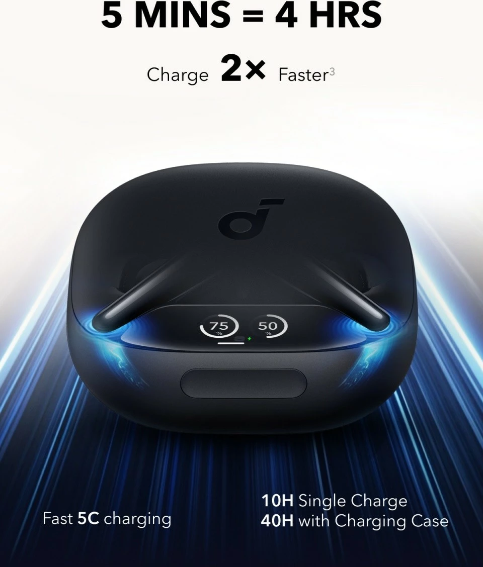 Brezžične slušalke Anker Soundcore Liberty 4 PRO, Bluetooth, ANC, črne