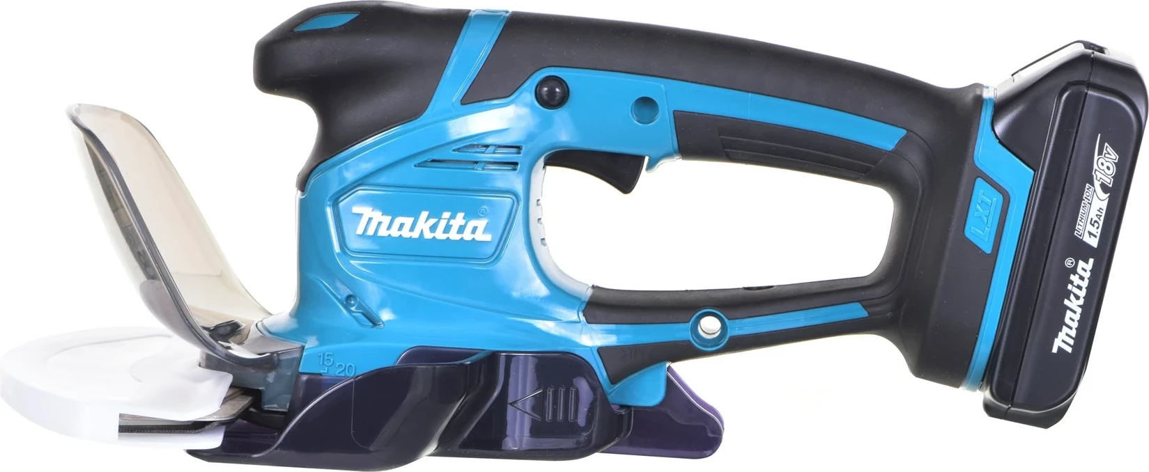 Brezžične škarje za travo Makita DUM604SYX, 18 V, črno, turkizno