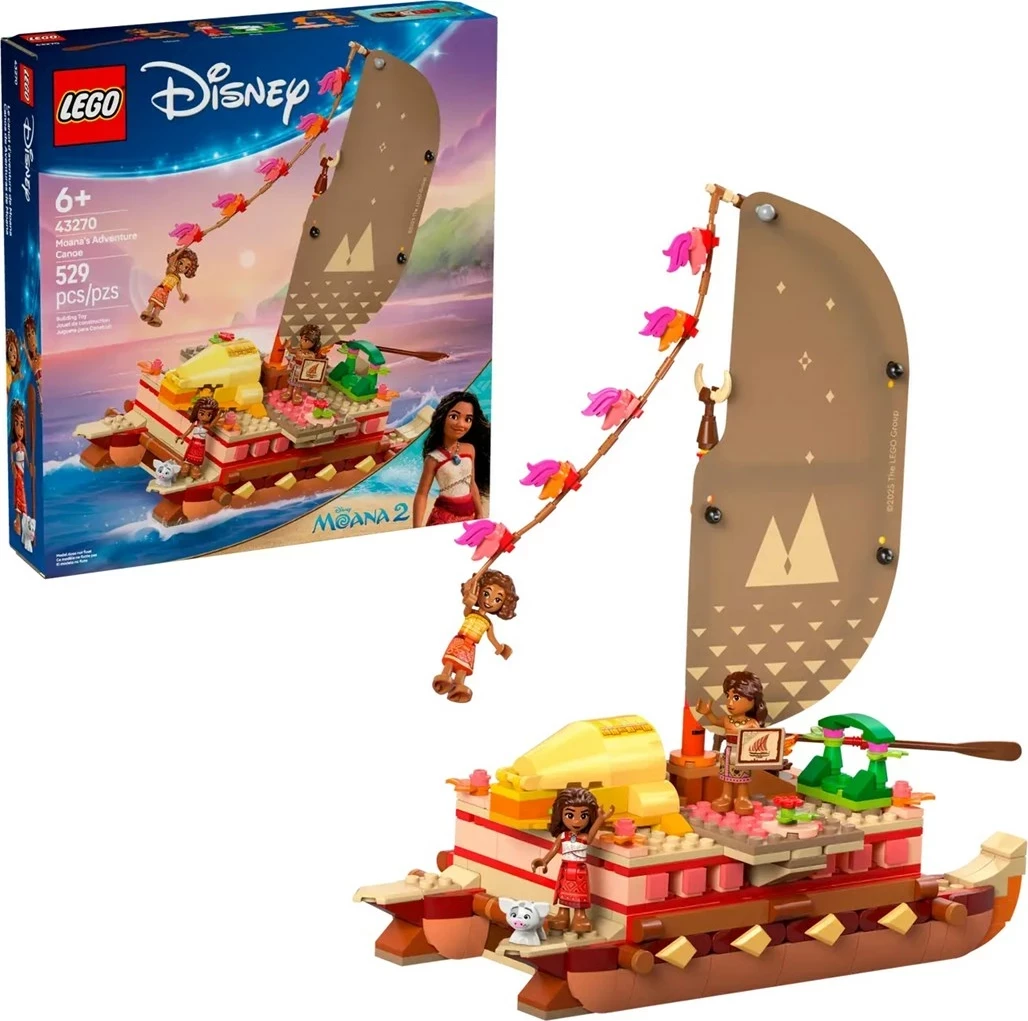 Kanoa za avanturo Moana, LEGO Disney 43270