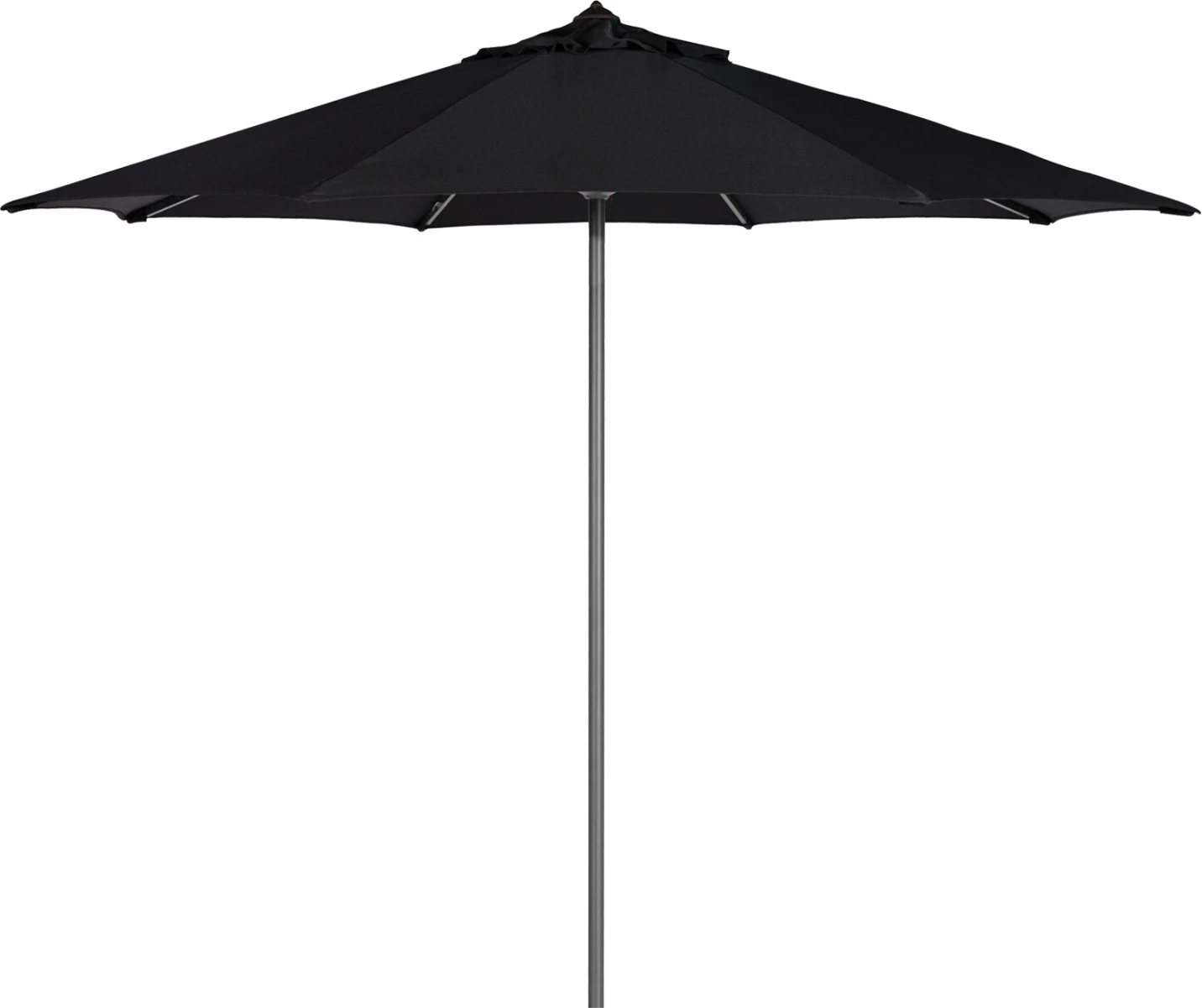 Profesionalni dežnik iz aluminija premera 2.20m iz aluminija črne barve iz akrilne tkanine FH6028.03