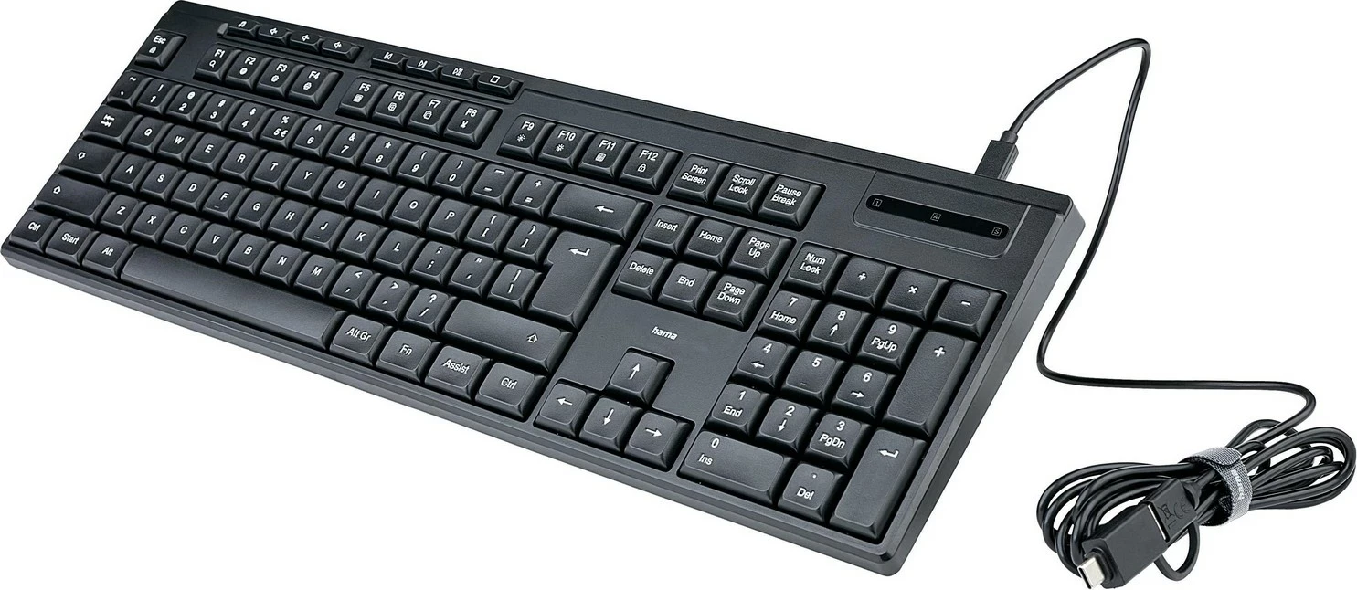 Žična tipkovnica Hama CK-200, črna