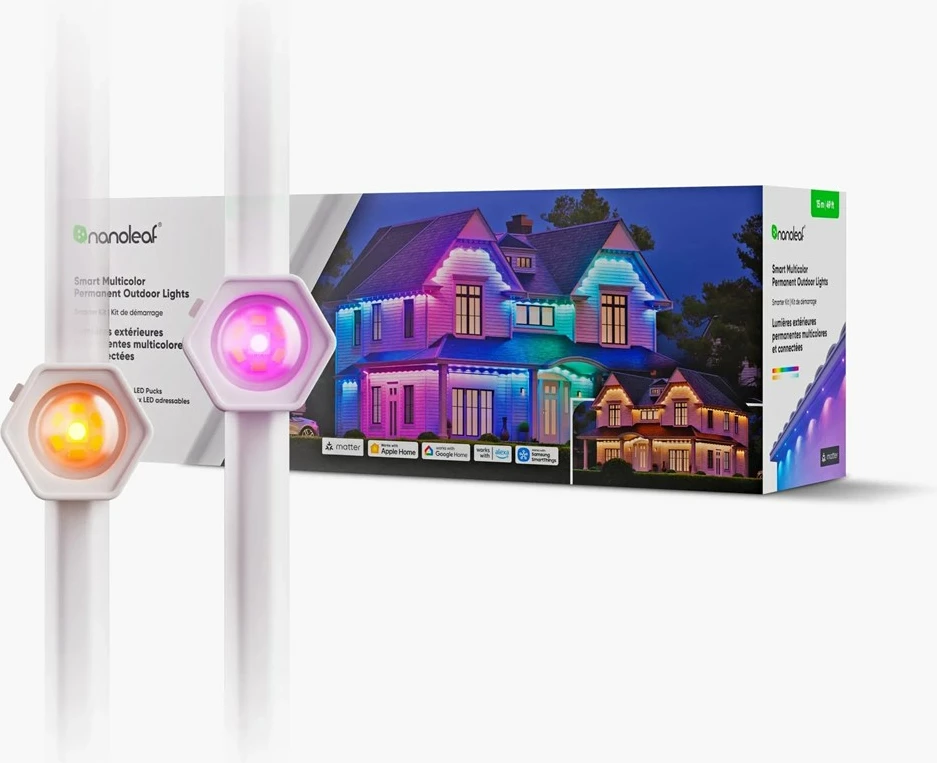 Večbarvni pametni LED trak Nanoleaf N7401K02-15POL, Wi‑Fi/Bluetooth, bel