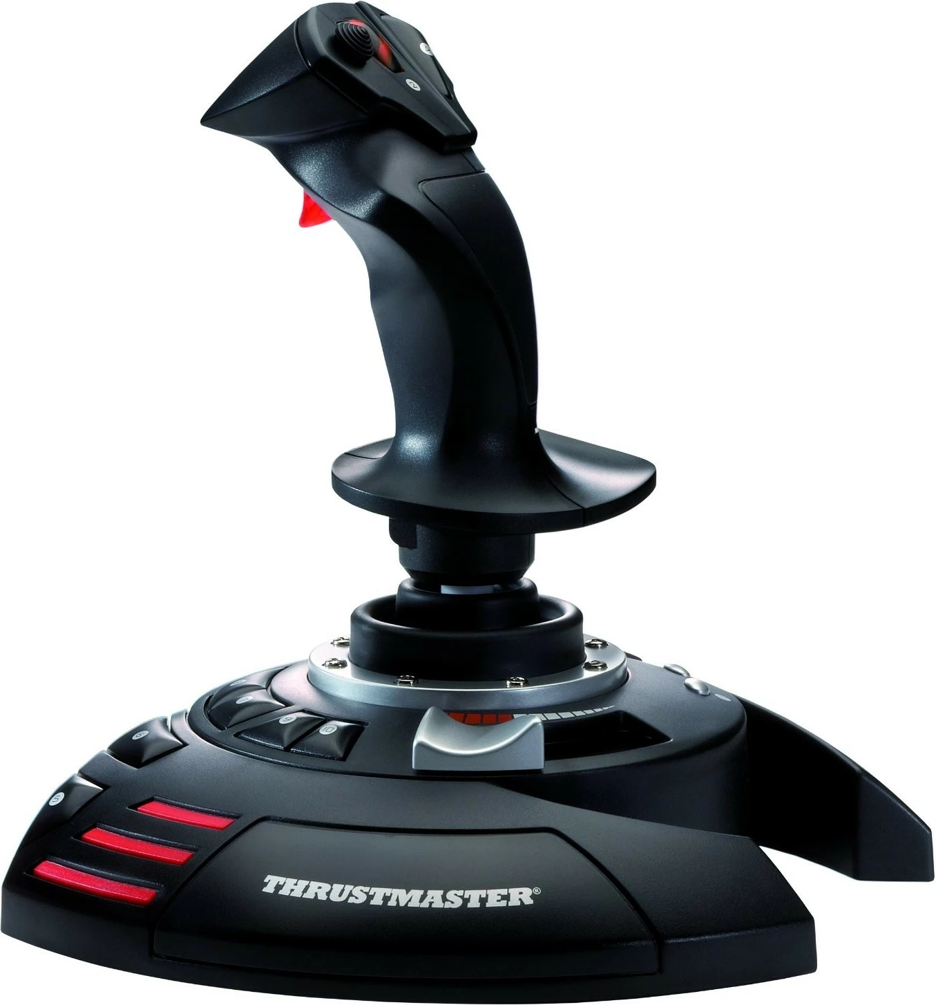 Joystick T.Flight Stick X, 12 gumbov, USB, črn/rdeč/srebrn