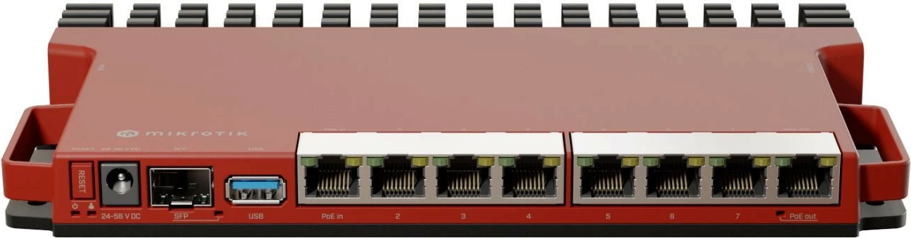 Profesionalni usmerjevalnik MikroTik L009UiGS-RM, 2,5 Gigabit Ethernet, 8 vrat, SFP, USB 3.0, črn, rackmount Profesionalni usmerjevalnik MikroTik L009UiGS-RM, 2,5 Gigabit Ethernet, 8 vrat, SFP, USB 3.0, črn, rackmount