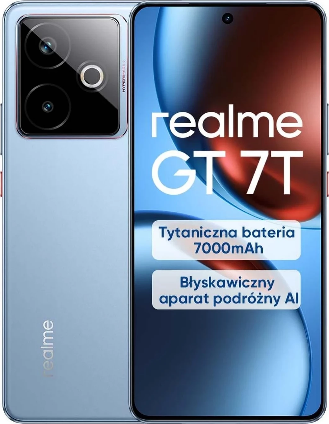 Napreden pametni telefon Realme GT 7T 12/512GB, moder
