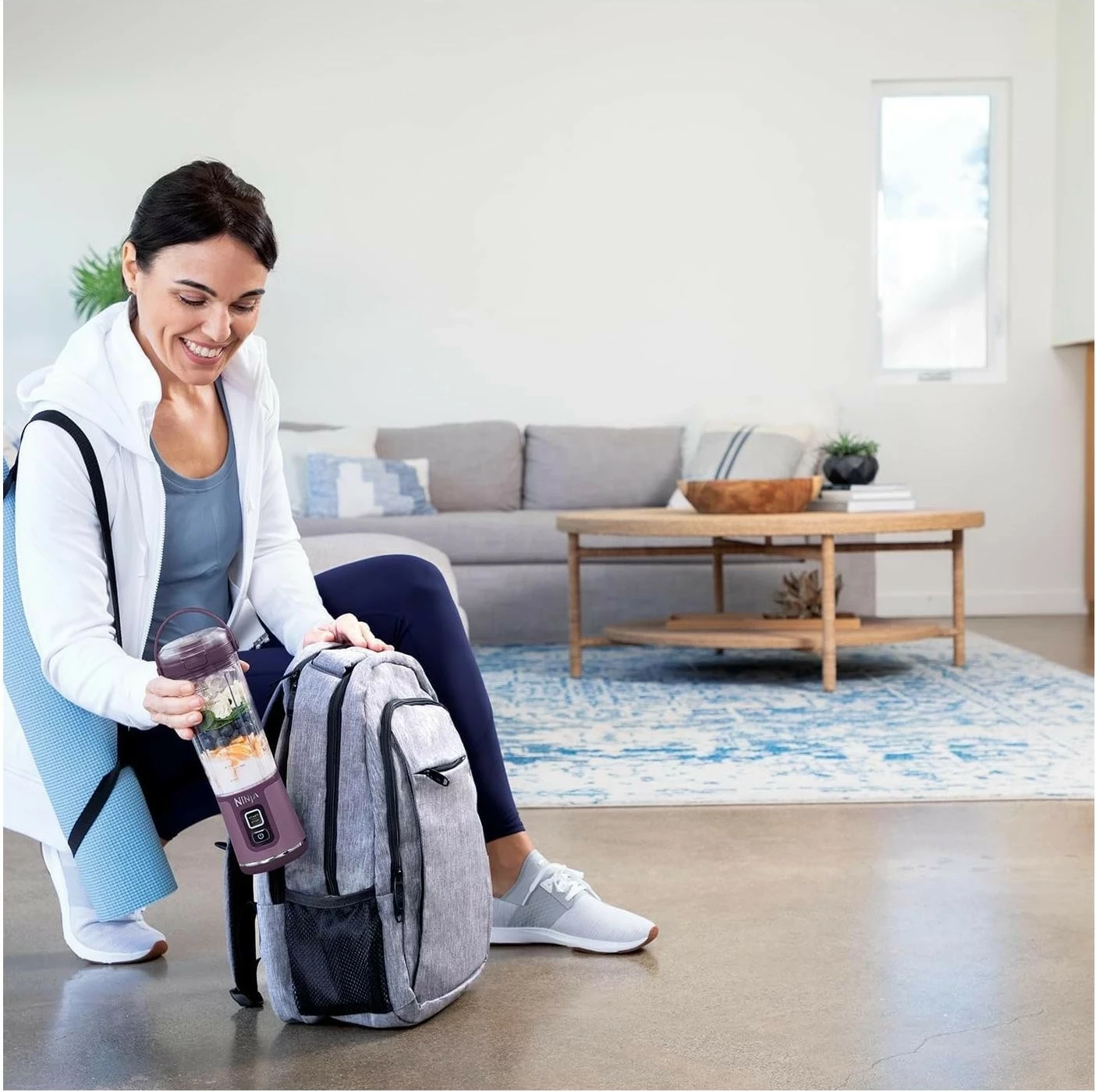 Prenosni mešalnik Ninja BC151, 0,53 L, USB-C, vijoličen