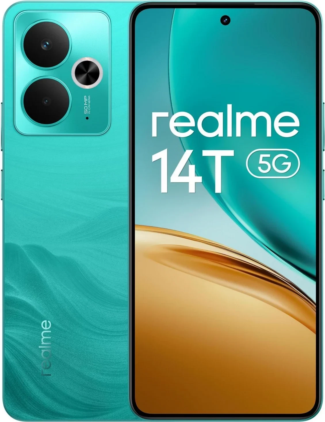 Pametni telefon 5G, Realme 14T 8/256GB, Surf Green