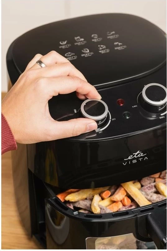 Pekač na vroči zrak ETA Vista 016890000, 4.3L, 1300 W, črn