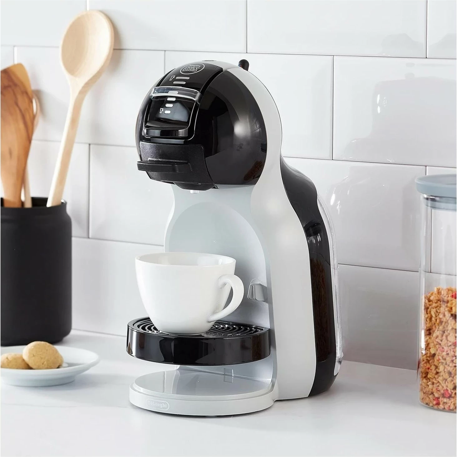 Kavni aparat kapsulni De'Longhi Dolce Gusto Mini Me EDG155.BG, 1460 W, 15 bar, črno-siv