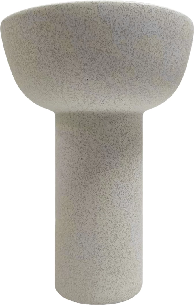 Keramična namizna dekoracija ELENDIL FH4602.01 v barvi slonovine s kristalizacijo Φ23.5x33Hcm