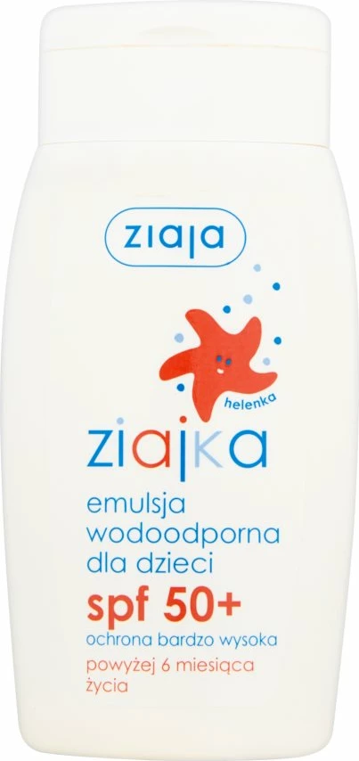 Emulzija za otroke, vodoodporna SPF50+, 125 ml, Ziaja Ziajka
