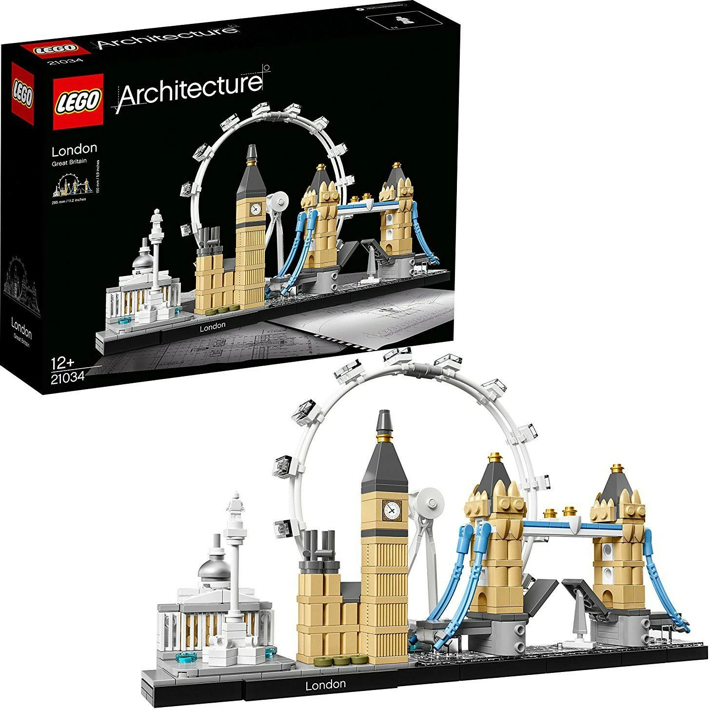 Model Londona, set LEGO Architecture London 21034, 468 kosov, večbarven