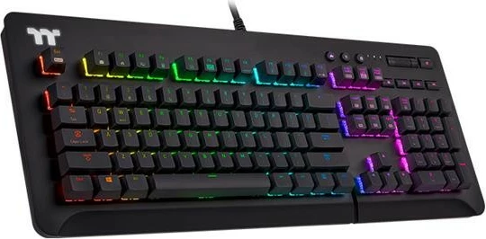 Gaming mehanska tipkovnica Thermaltake Level 20 GT RGB Cherry MX Silver, črna