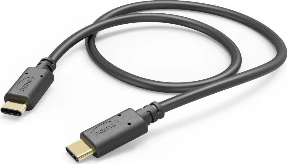 USB-C kabel Hama USB-C - USB-C, 1 m, črn