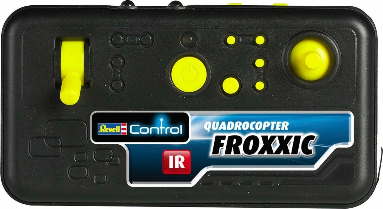 Majhen plastičen dron z daljinskim upravljalnikom, črno-zelene barve, Revell RC Froxxic