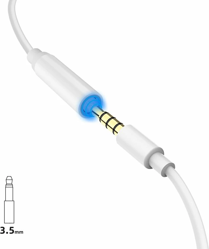 Audio adapter Lightning na 3,5 mm, Dudao L16i, bel